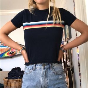 brandy melville rainbow top